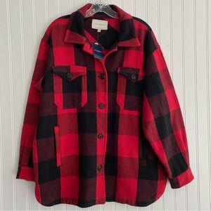 Lucky Brand red/black jacket SIZE MEDIUM